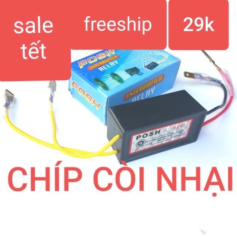 Nhại còi xe máy 12V - Posh nhập khẩu