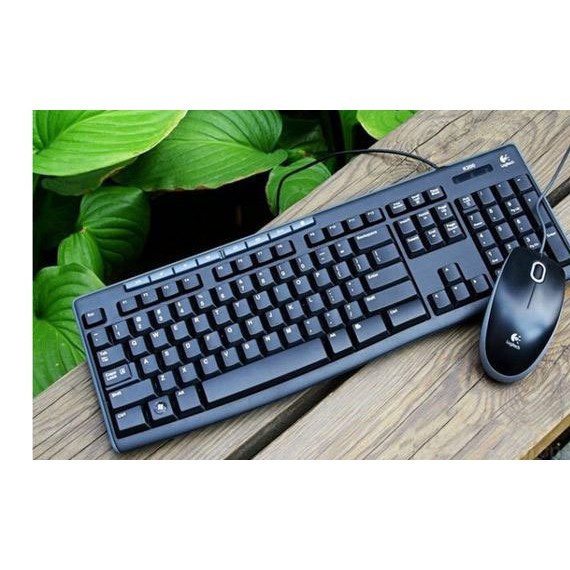 Bộ bàn phím và chuột có dây đa phương tiện Logitech MK200 - Bảo Hành Chính Hãng 3 Năm