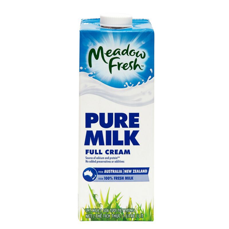 Sữa Tươi Tiệt Trùng Nguyên Kem Meadow Fresh Hộp 1L