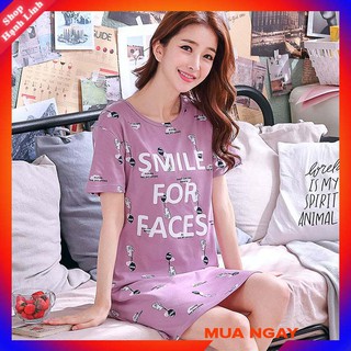 Áo thun nữ cổ tròn chất cotton, có size và có túi bên