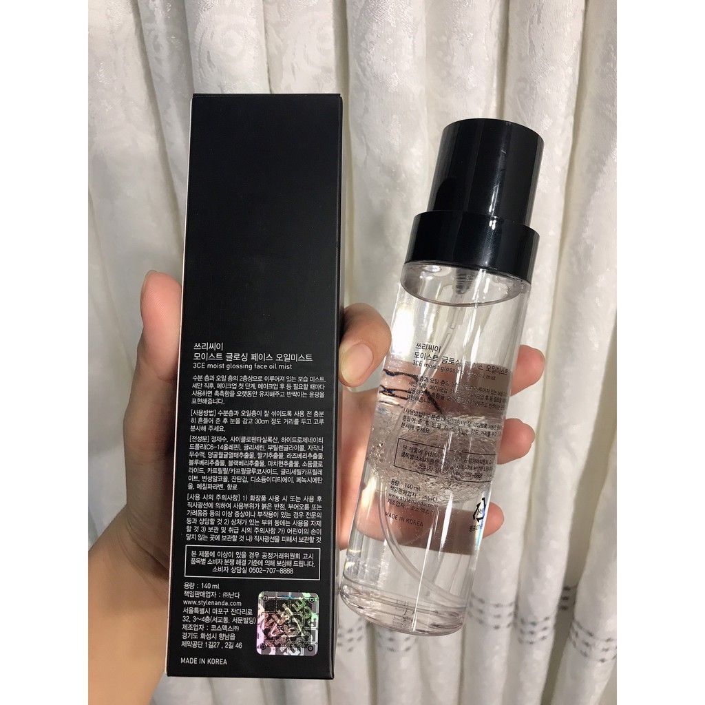 {Chuẩn Auth}XỊT KHOÁNG 3CE GIỮ LỚP trang điểm  MAKE UP LÂU TRÔI - TẠO ĐỘ CĂNG BÓNG Chính hãng | BigBuy360 - bigbuy360.vn