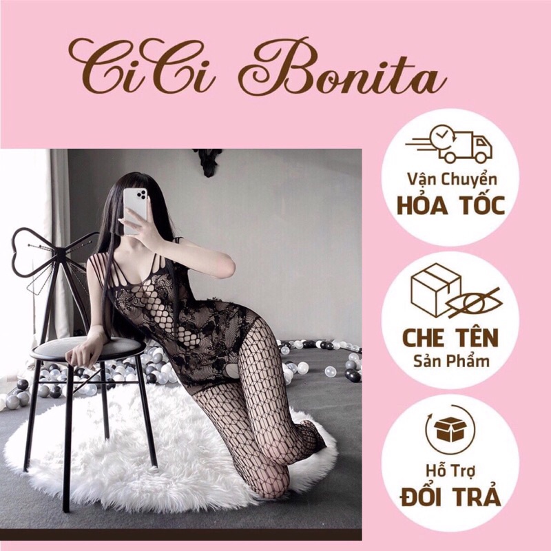 Bodysuit phối dây hở lưng gợi cảm / áo liền thân ôm body siêu sexy khiêu gợi thun co giãn 4 chiều CB12