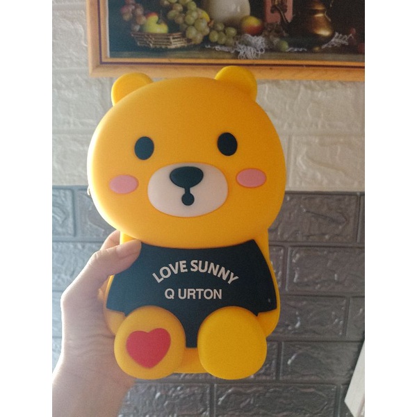 Túi gấu brown silicon