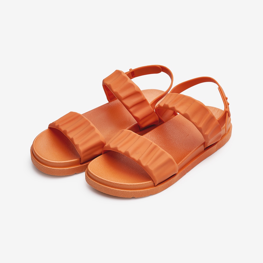 Giày sandal nữ giayBOM quai ngang khóa cài đế cao 2 cm D62