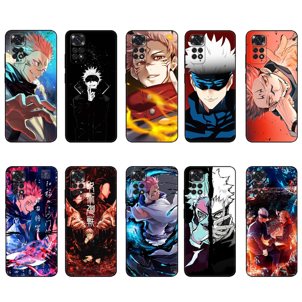 Ốp Điện Thoại Tpu Dẻo Màu Đen In Hình anime jujutsu kaisen Cho Xiaomi Redmi Note 11 Pro PLUS + 11S 5G 4G