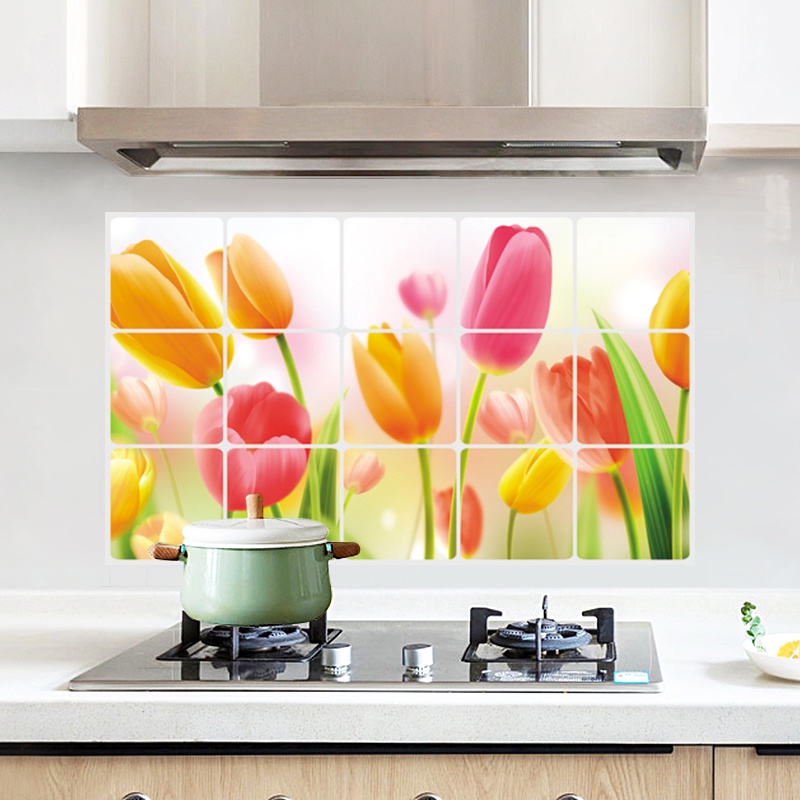 Giấy Dán Bếp Tráng Nhôm Chịu Nhiệt Chống Dầu Mỡ Khổ 45 x 75 cm