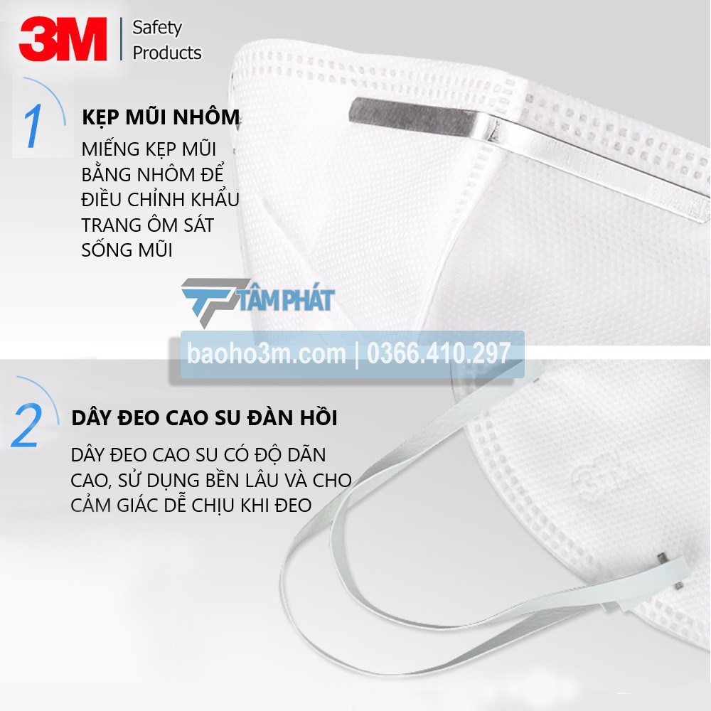 [CHÍNH HÃNG] 10 cái khẩu trang chống bụi 3M 9001 trắng | BigBuy360 - bigbuy360.vn