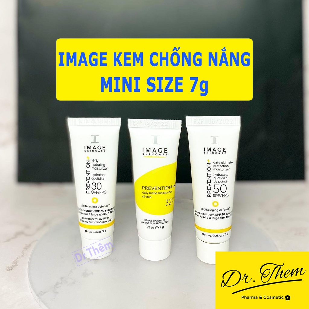 ✅[CHÍNH HÃNG] [Size Nhỏ] Kem Chống Nắng Image Skincare Prevetion Daily Mini Size spf30, spf 32, spf50 (7g)