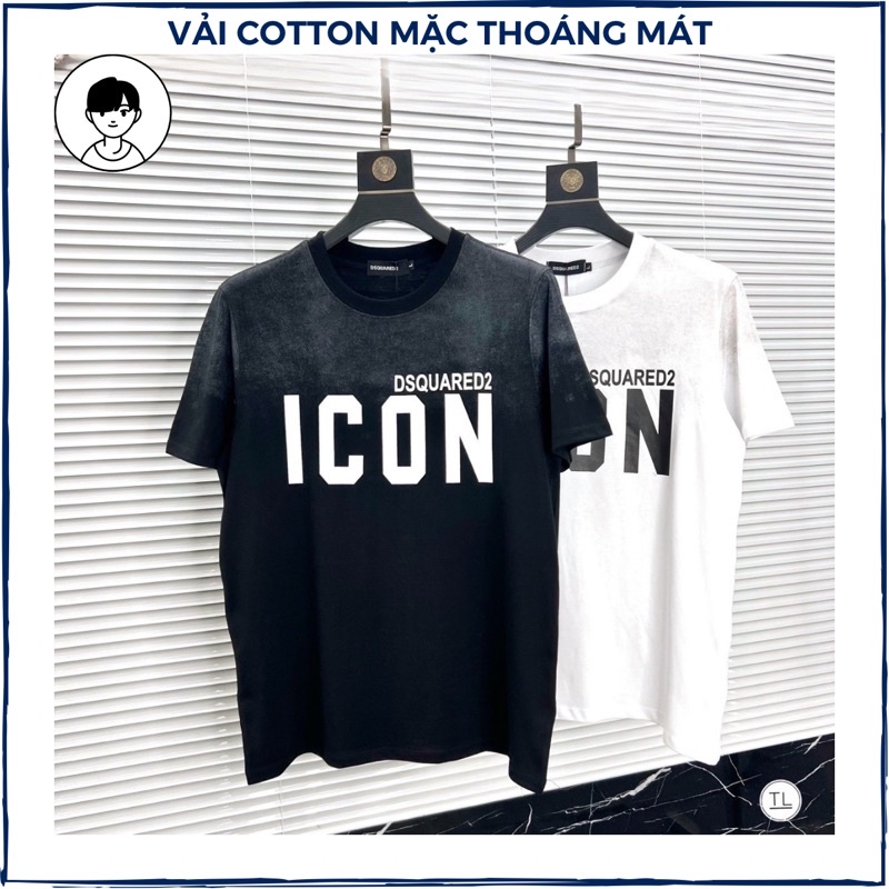 áo thun nam cổ tròn, áo phông nam tay ngắn in hình ICON vải cotton mát mịn form chuẩn thun lạnh