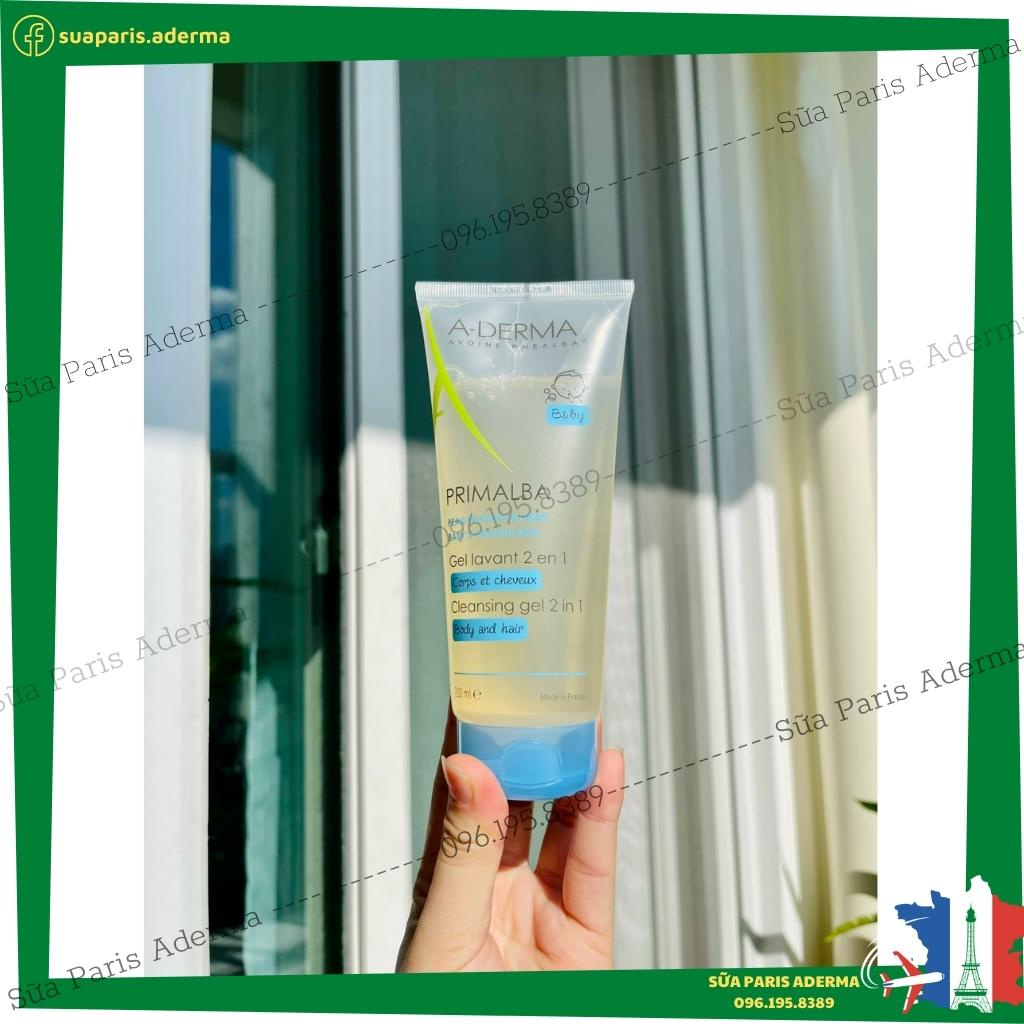 Sữa tắm A derma tắm gội 2in1 cho bé từ sơ sinh Sữa Tắm Aderma Primalba baby 2in1 chai 750ml_Sữa Paris Aderma