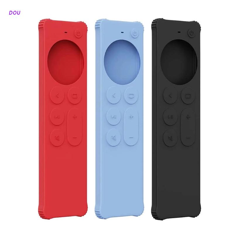 DOU Scratch Resistant Silicone Case Precise Position Remote Protective Cover for-Apple TV 4K 2021 6Th TV Control Shell