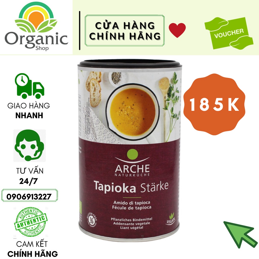 Tinh Bột Khoai Mì Hữu Cơ Cao Cấp 200g Arche