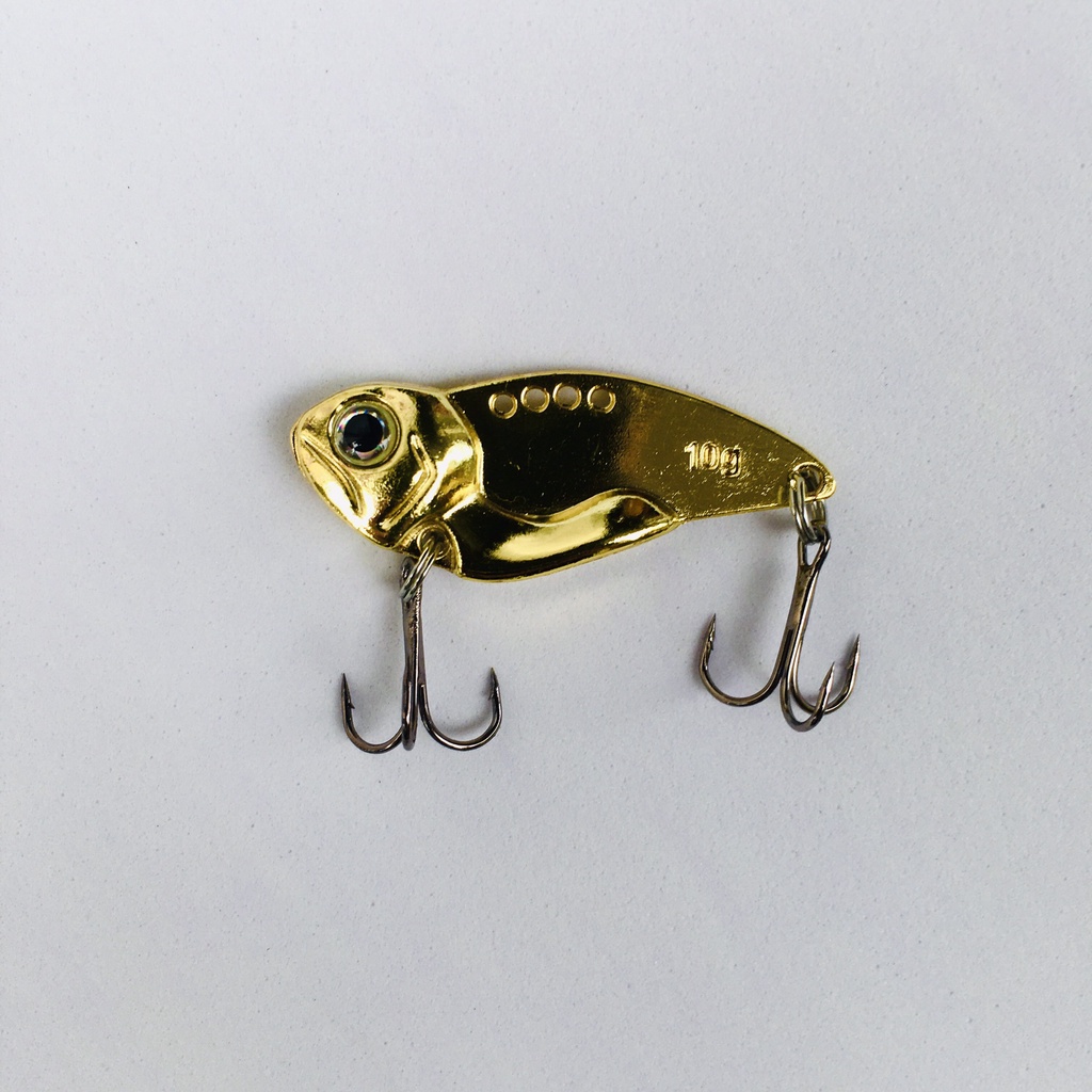 Mồi câu lure cá sắt VIB dài 3,5cm nặng 10gr Lưỡi ba tiêu sắc bén không rỉ sét Tặng hộp đựng mồi khi mua combo 5 con