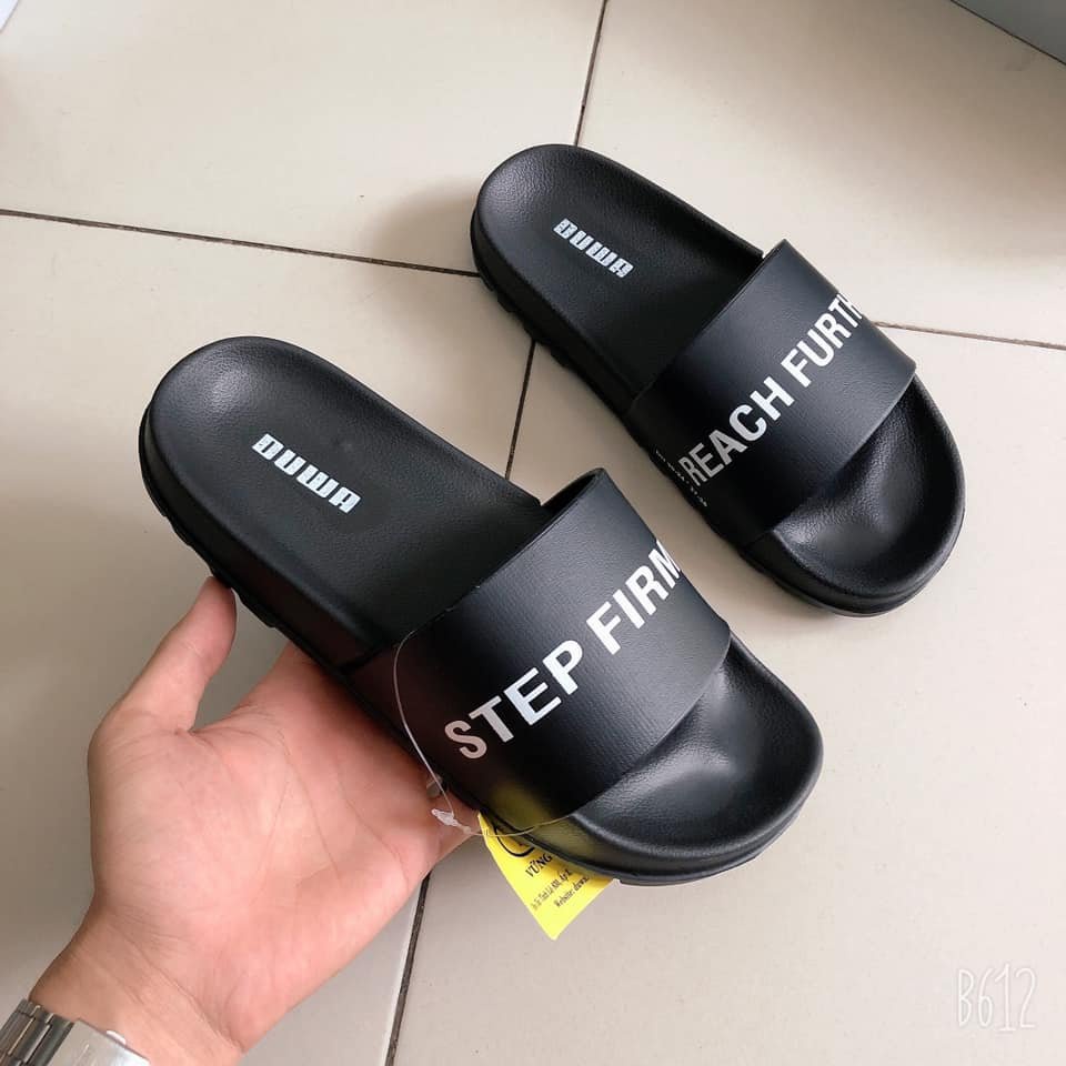 Dép quai ngang nam, nữ siêu nhẹ STEP FURTHER - Hàng chính hãng DUWA D18