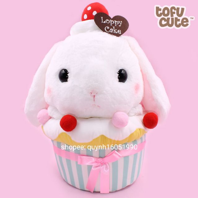 gấu bông thỏ bánh Loppy Shiloppy Cupcake Amuse chính hãng