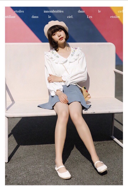 Sơ mi thêu hoa nổi