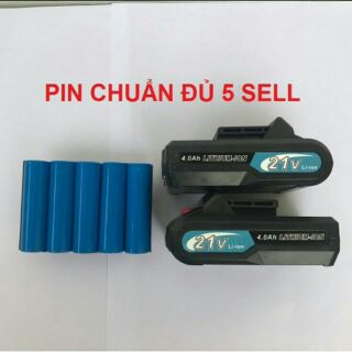 Pin máy khoan pin 18v-21v-24v-26v chuẩn 5 cell