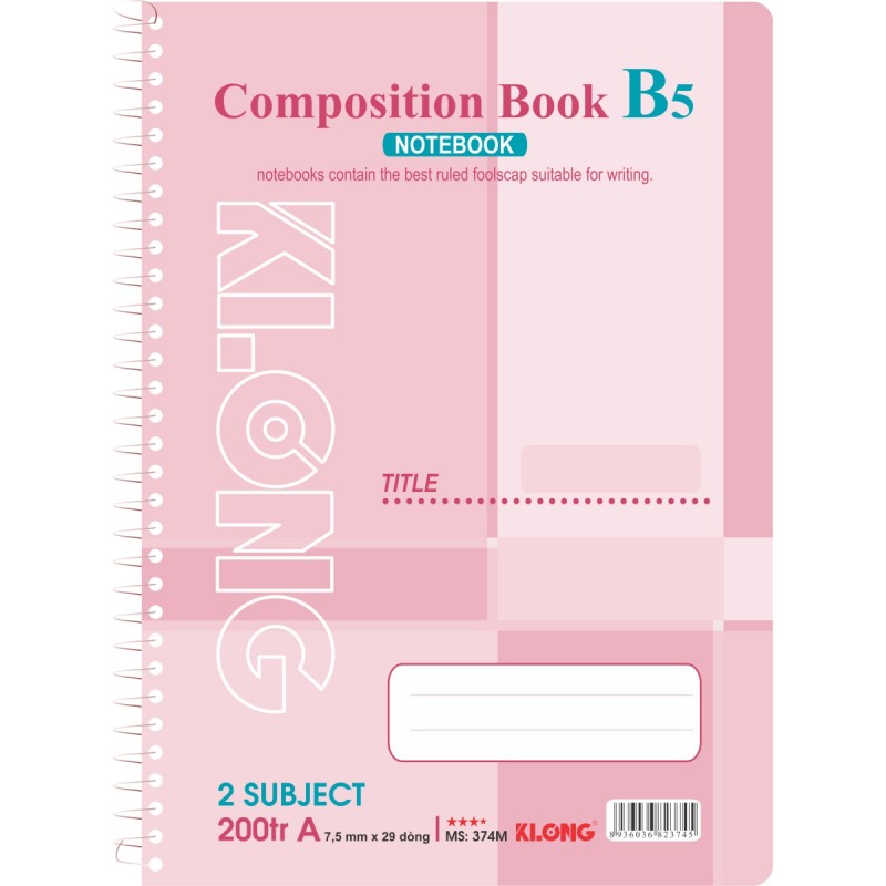 Sổ lò xo đơn B5 - 200 trang KLONG MS: 374