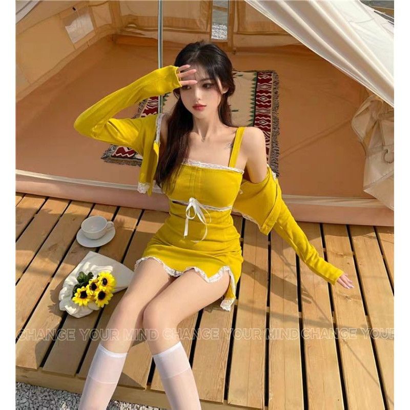 set váy vàng .,áo khoác Len., váy liền