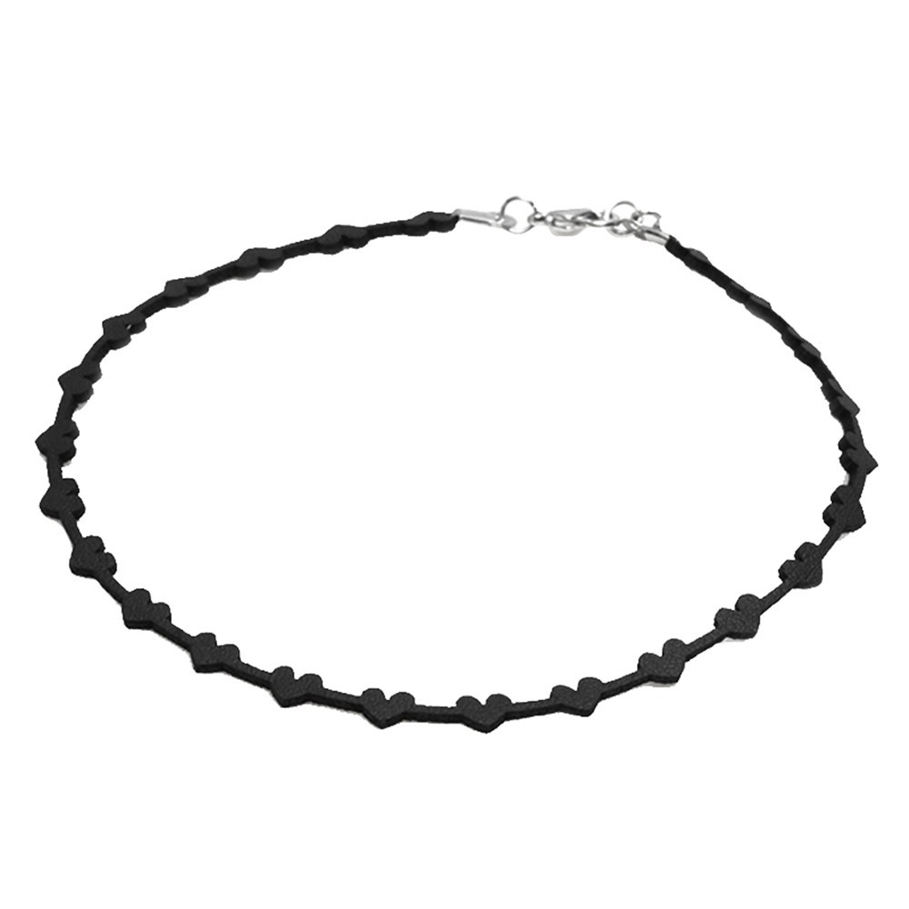 Dây chuyền choker handmade hình trái tim phong cách Hàn Quốc