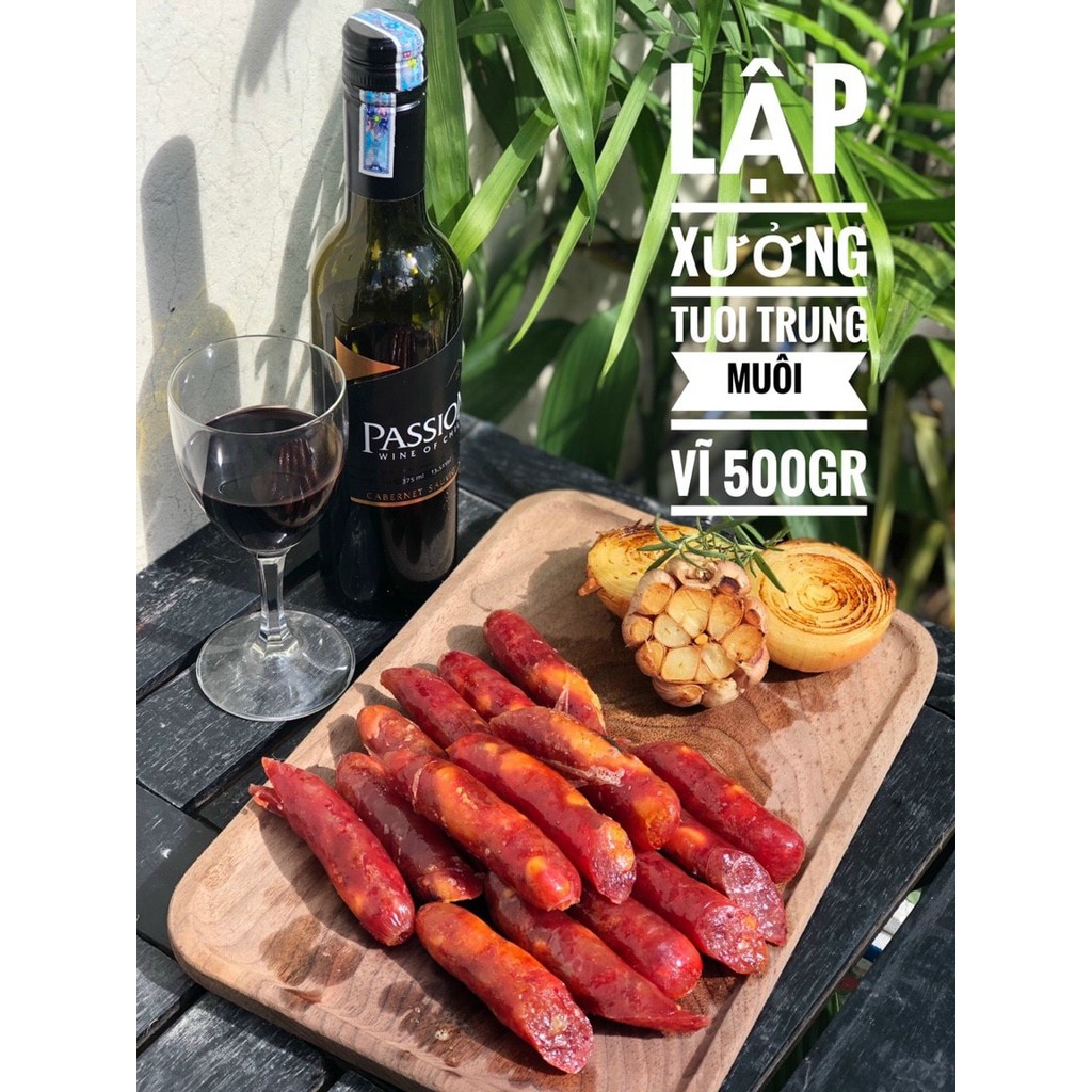 Lạp Xưởng Tôm Trứng Muối Túi 1Kg - Hút Chân Không