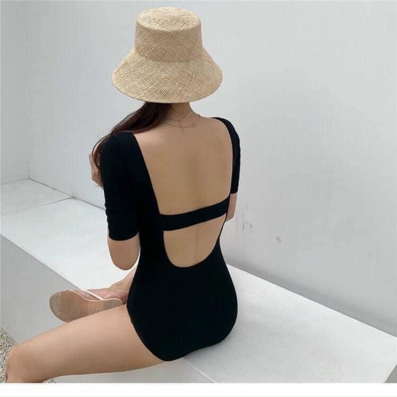 Bikini đồ bơi kiểu hàn quốc liền mảnh đơn giản dễ phối có sẵn