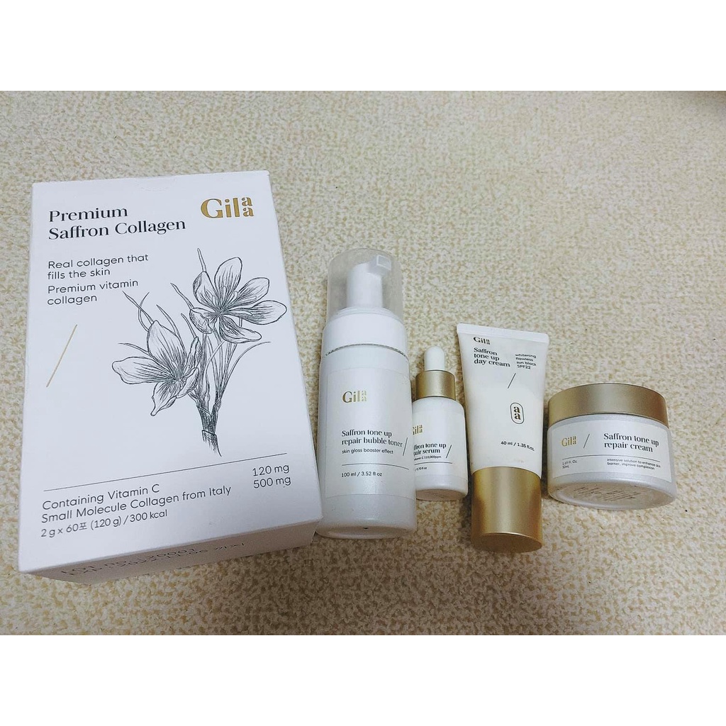 Bột Uống Collagen Cao Cấp Kết Hợp Saffron (60 gói x 2g) | Thế Giới Skin Care