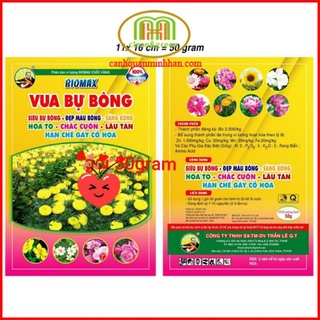 Phân bón lá siêu bự bông hoa to màu sắc đẹp Vua Bự Bông 50g