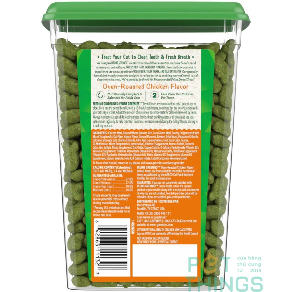 Snack thưởng cho mèo Feline Greenies hũ lớn 227g / 454g