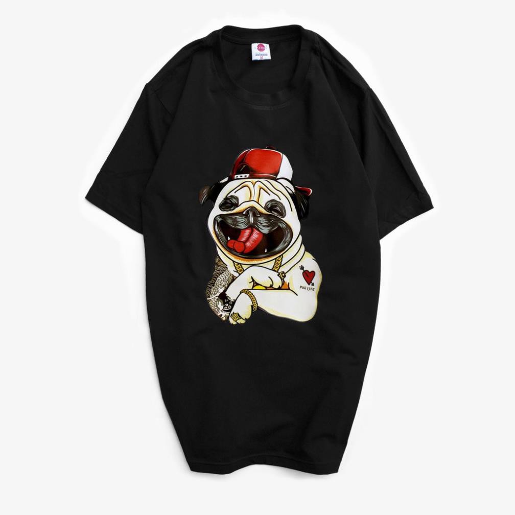 Áo thun Unisex Hoạ Tiết Pug Mã 626