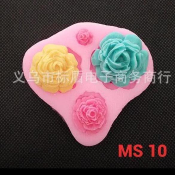 Khuôn 4D 4 hoa hồng