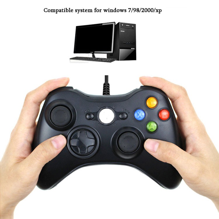 Tay Cầm Chơi Game Có Dây Usb Tương Thích Xbox 360