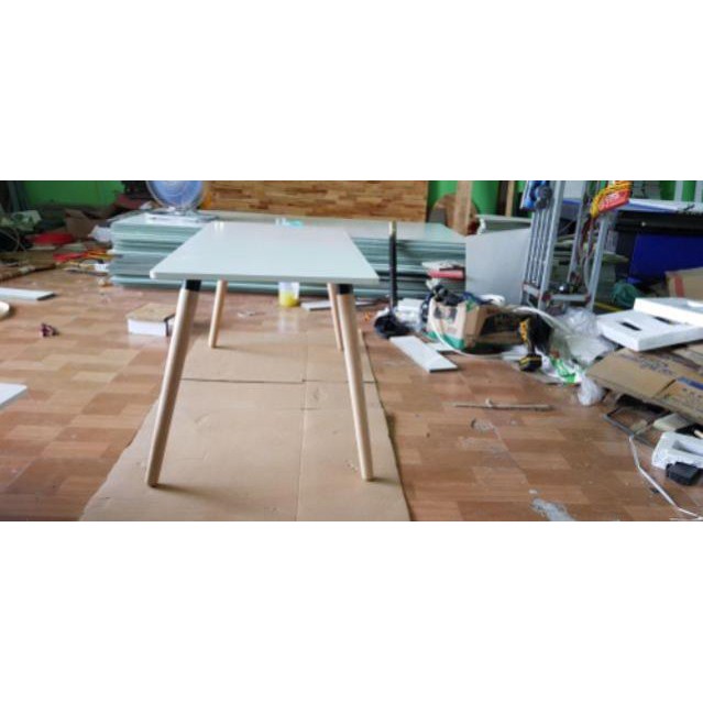 Bàn làm việc bàn học bàn ăn chân gỗ tần bì 60×120cm