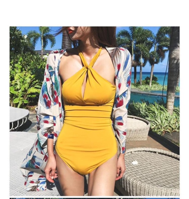 [Mã WA2425 giảm 25k đơn 200k] [ẢNH THẬT] bikini vắt chéo 1 mảnh liền thân hot hit | BigBuy360 - bigbuy360.vn