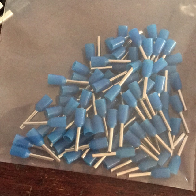 Cos pin rỗng thau 0,5mm ( bịch 100 cái)