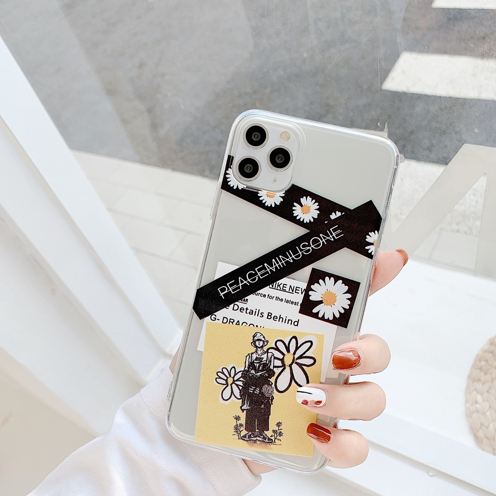 Ốp điện thoại họa tiết hoa cúc cho iphone 11 promax /6/7/8 plus | BigBuy360 - bigbuy360.vn