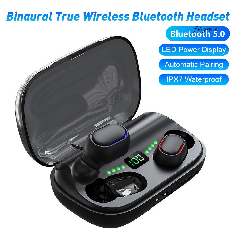 Tai Nghe Bluetooth 5.0 Không Dây J + Js2 Tws Có Màn Hình Hiển Thị