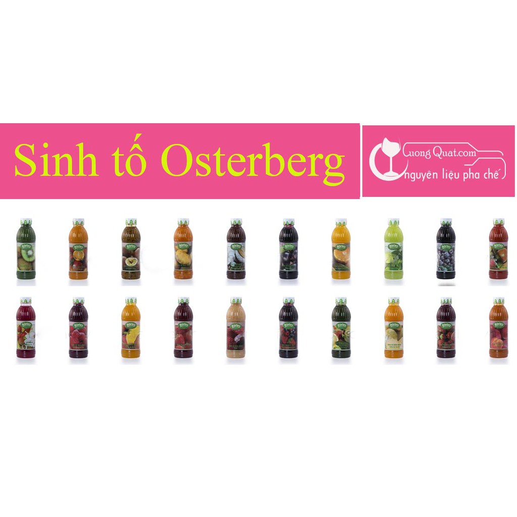 Sinh tố Osterberg Chai 1L (Đủ Mùi)
