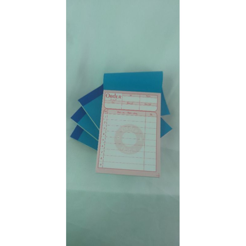 Combo 10 quyển Oder 1 liên  có in nội dung