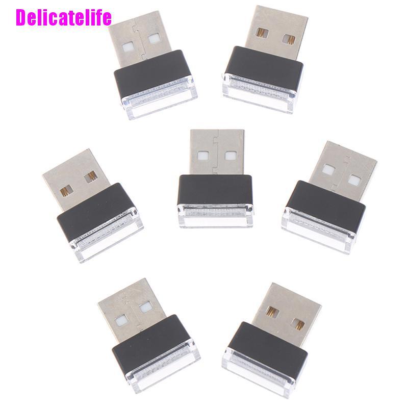 1 đèn LED USB mini linh hoạt nhiều màu trang trí xe hơi