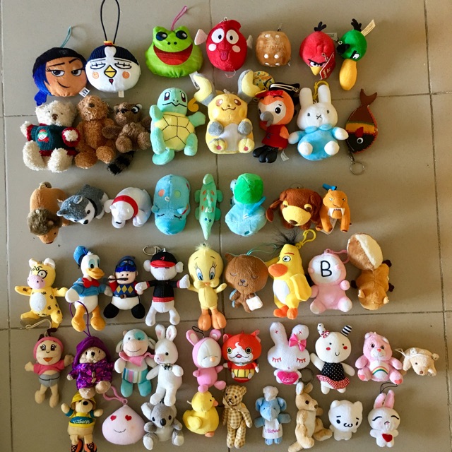 Set 51 gấu bông móc khoá đẹp