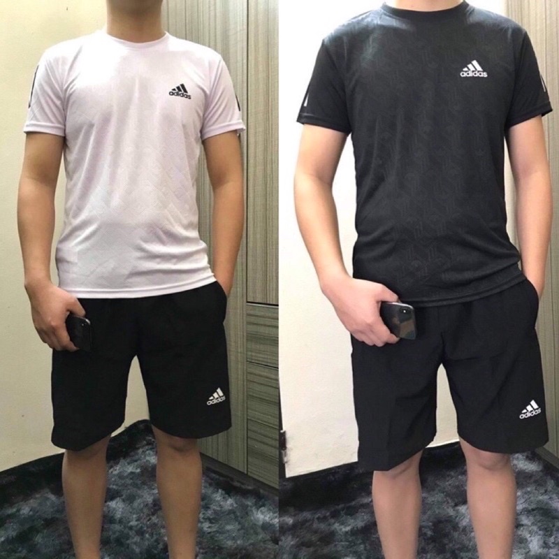Bộ cộc thể thao nam adidas hàng vân siêu đẹp