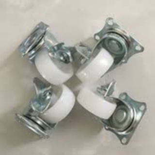 Mua Bánh xe trắng đẩy hàng  Bộ 4 bánh xe nhựa trắng XOAY 360°  bánh xe 6CM(tmh5076)