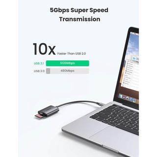 Đầu đọc thẻ SD/TF chuẩn USB Type C Ugreen 80888