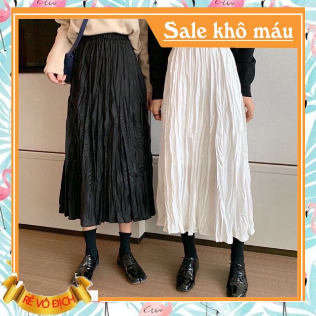 HOT Chân váy Uzanggg hai màu đen trắng chuẩn xịn