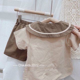 Set cổ sen vin tét bé gái