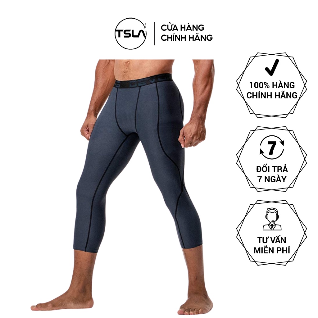 Quần legging thể thao nam lửng Devops chất thun co giãn form ôm combat tập gym đá banh bóng rổ yoga chạy bộ bó cơ