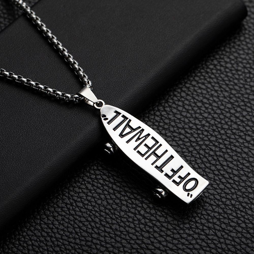 Vòng cổ Mặt Chữ Vans1 Phong Cách Hip Hop Cá Tính|Vòng cổ Thép Titan Phong Cách Hàn Quốc Cá Tính Cho Nam Nữ