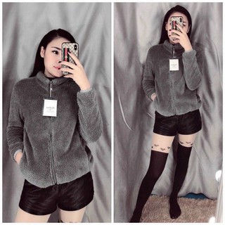 Áo khoác lông mềm mịn nữ