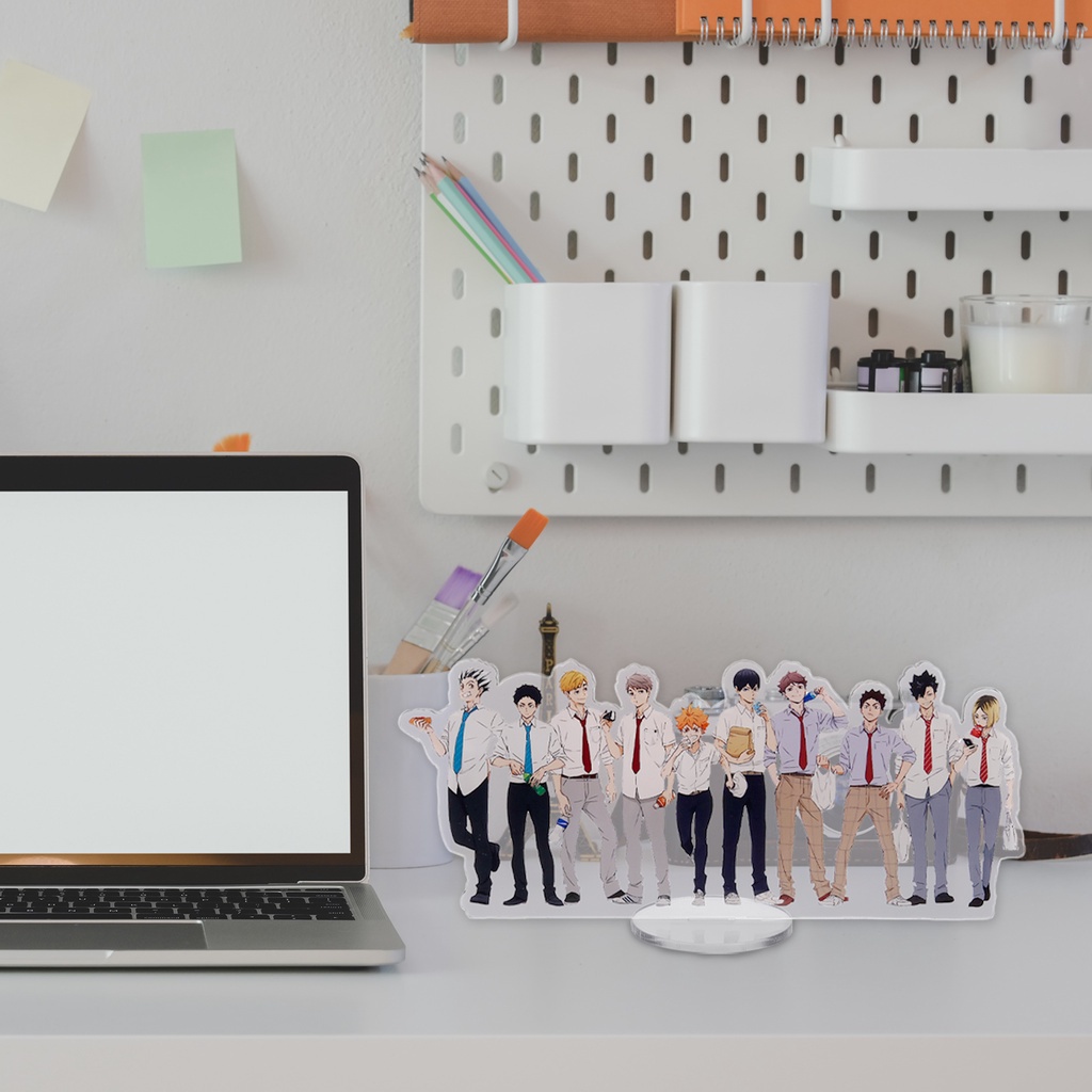 Mô hình nhân vật anime Haikyuu bằng acrylic có giá đỡ để bàn trang trí